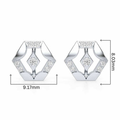 Silver Darlings Silver Earrings - White Gold - Image 2
