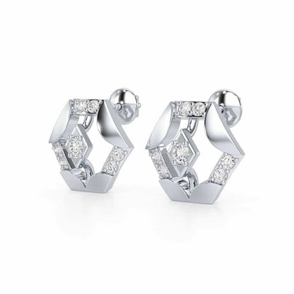 Silver Darlings Silver Earrings - White Gold - Image 3