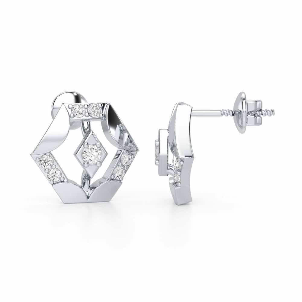 Silver Darlings Silver Earrings - White Gold - Image 4