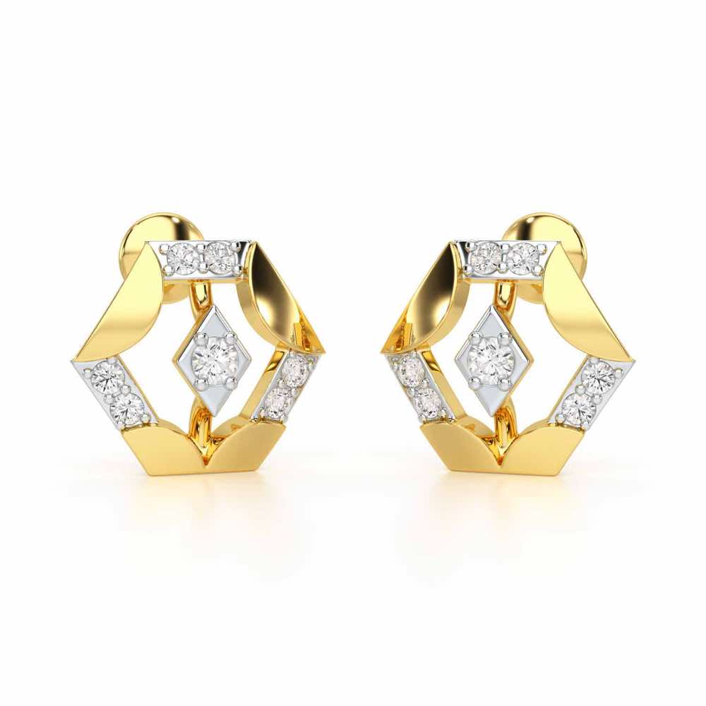 Silver Darlings Silver Earrings - Yellow Gold - Image 1