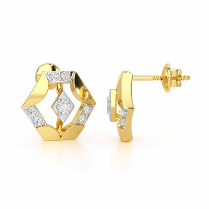 Silver Darlings Silver Earrings - Yellow Gold - Image 4