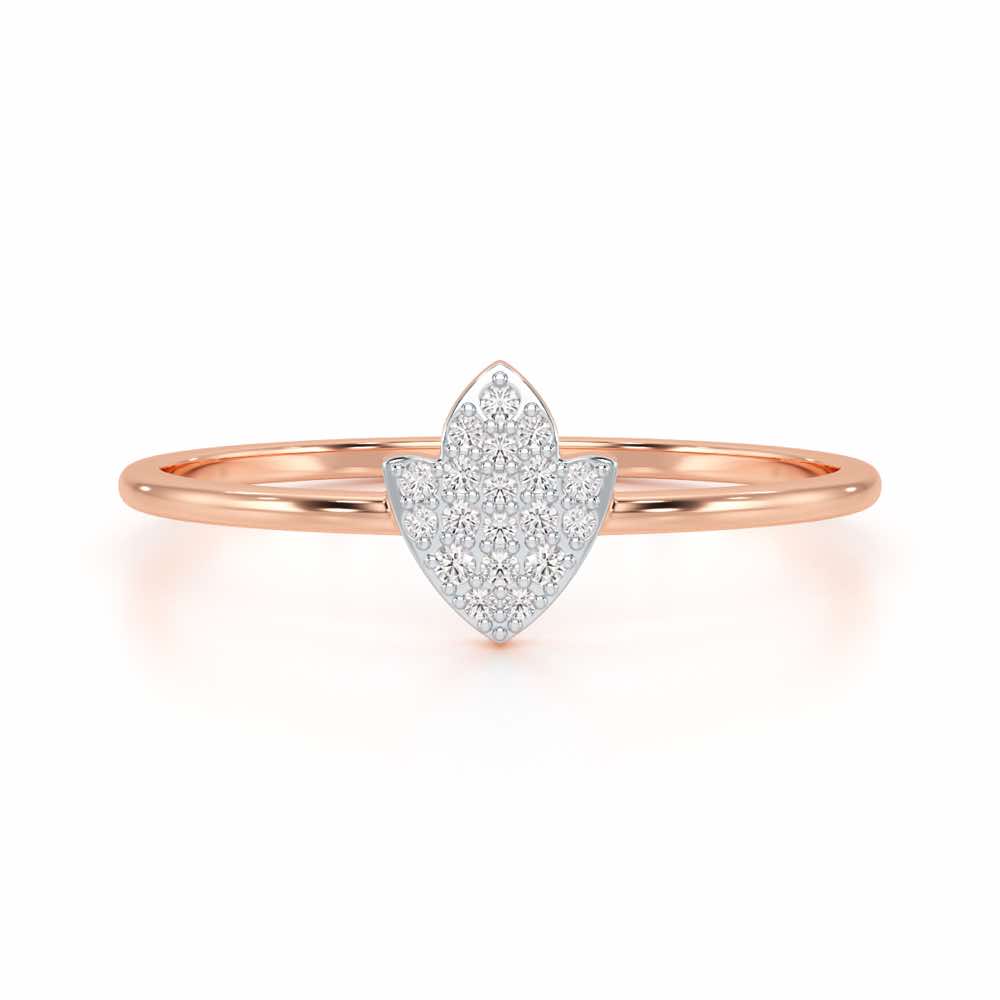 Silver Dash Silver Ring - Rose Gold - Image 4