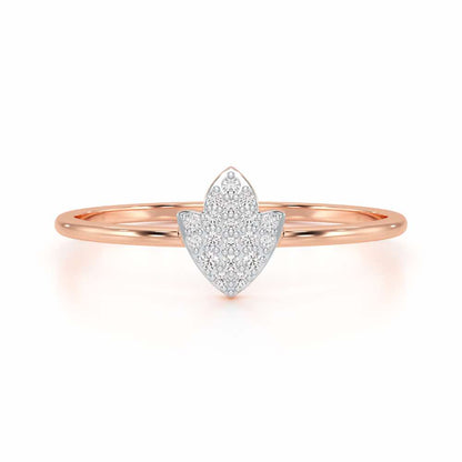 Silver Dash Silver Ring - Rose Gold - Image 4