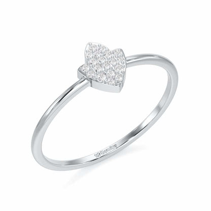Silver Dash Silver Ring - White Gold - Image 1