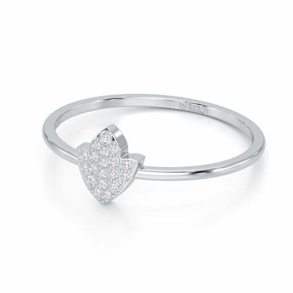 Silver Dash Silver Ring - White Gold - Image 2