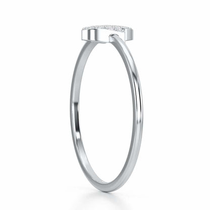 Silver Dash Silver Ring - White Gold - Image 3