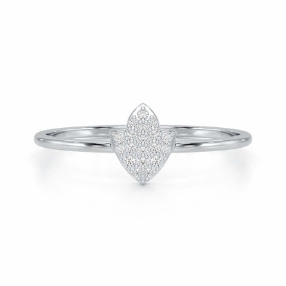 Silver Dash Silver Ring - White Gold - Image 4