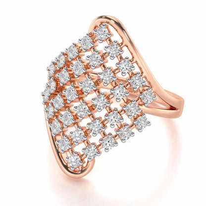 Silver Delight Silver Ring - Rose Gold - Image 2