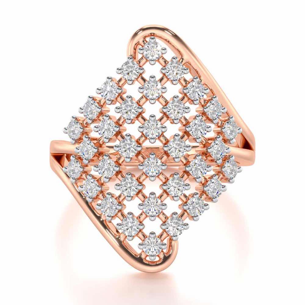Silver Delight Silver Ring - Rose Gold - Image 4