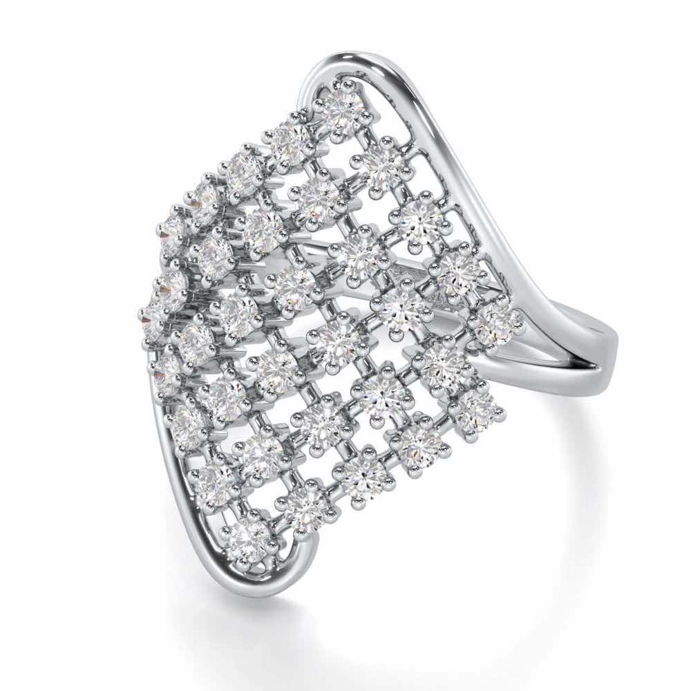 Silver Delight Silver Ring - White Gold - Image 2