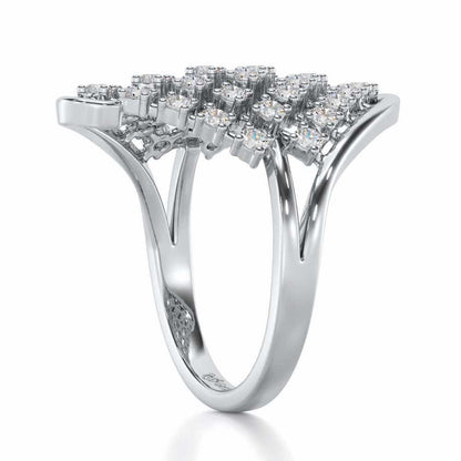 Silver Delight Silver Ring - White Gold - Image 3