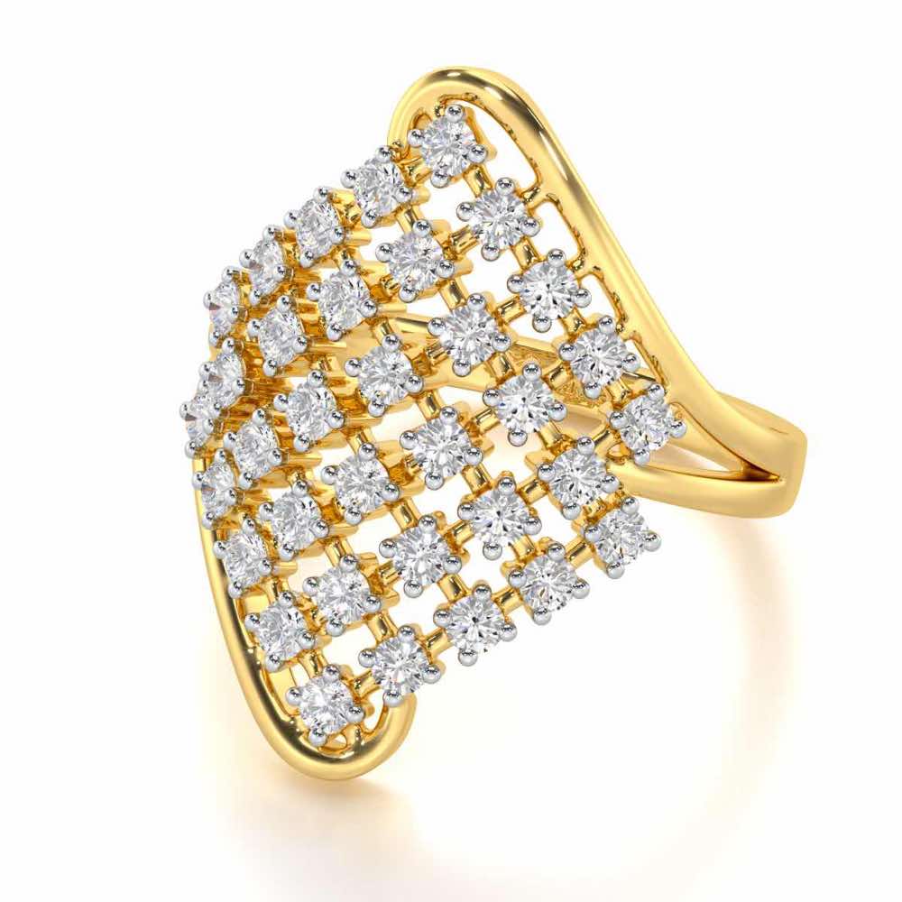 Silver Delight Silver Ring - Yellow Gold - Image 2