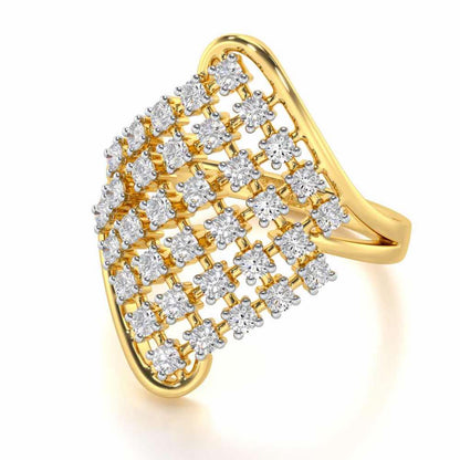Silver Delight Silver Ring - Yellow Gold - Image 2