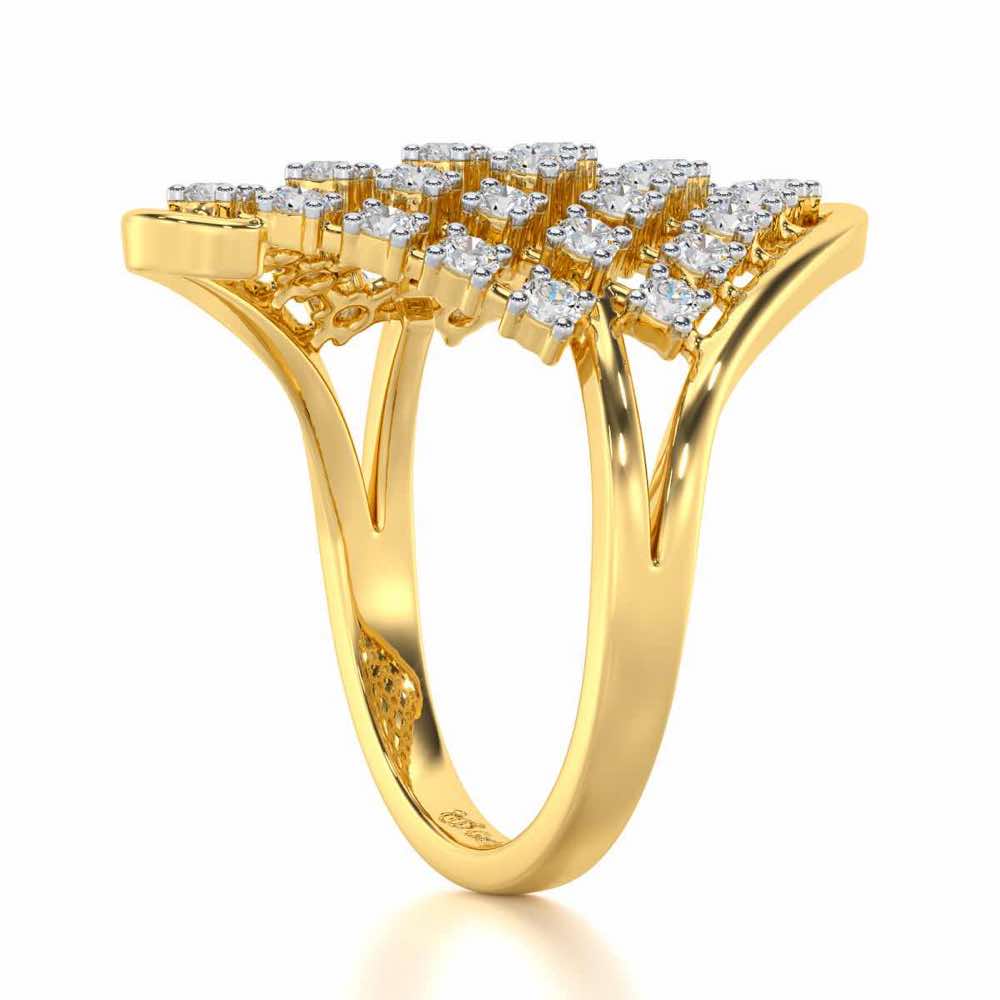 Silver Delight Silver Ring - Yellow Gold - Image 3