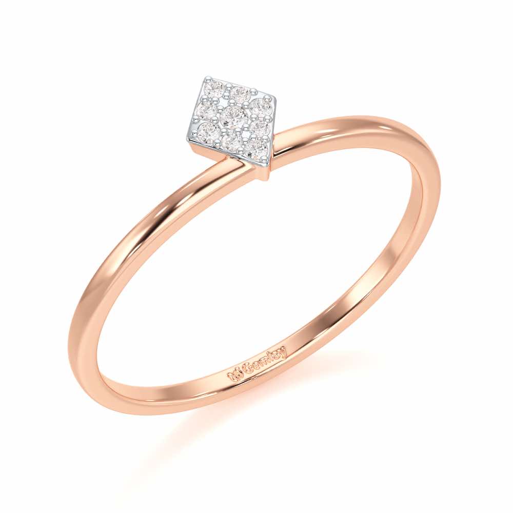 Silver Dew Silver Ring - Rose Gold - Image 1