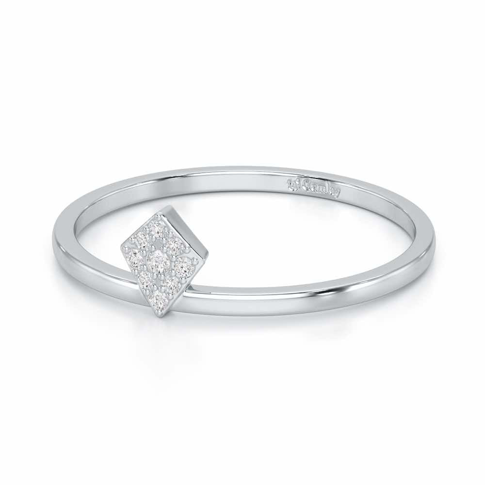 Silver Dew Silver Ring - White Gold - Image 2