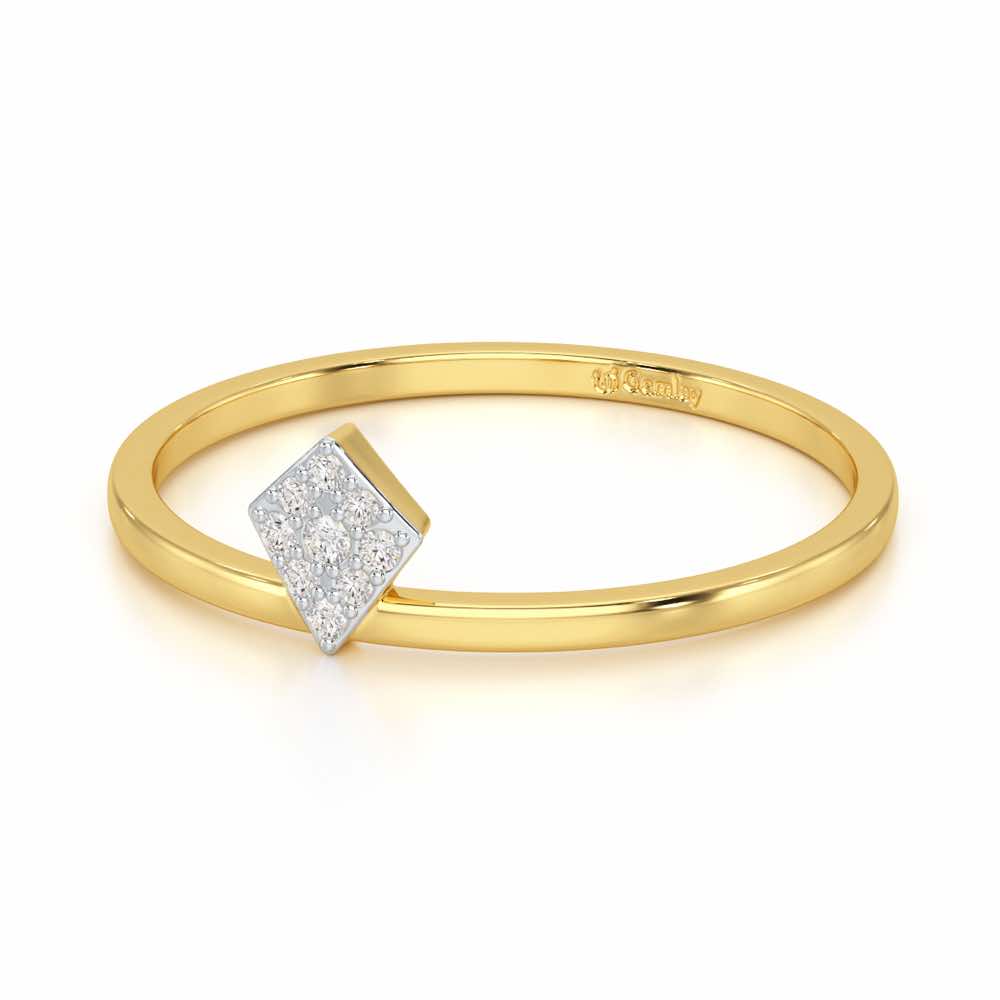 Silver Dew Silver Ring - Yellow Gold - Image 2