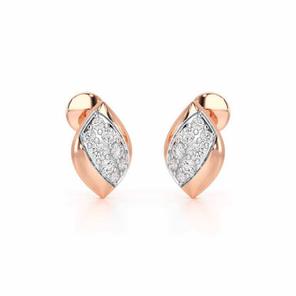 Silver Divas Silver Earrings - Rose Gold - Image 1