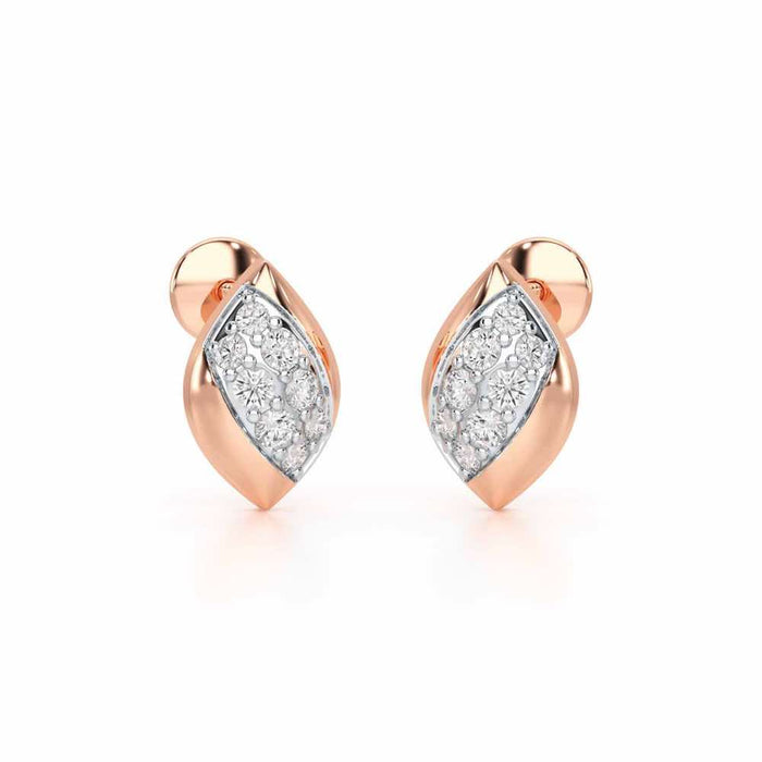 Silver Divas Silver Earrings - Rose Gold - Image 1