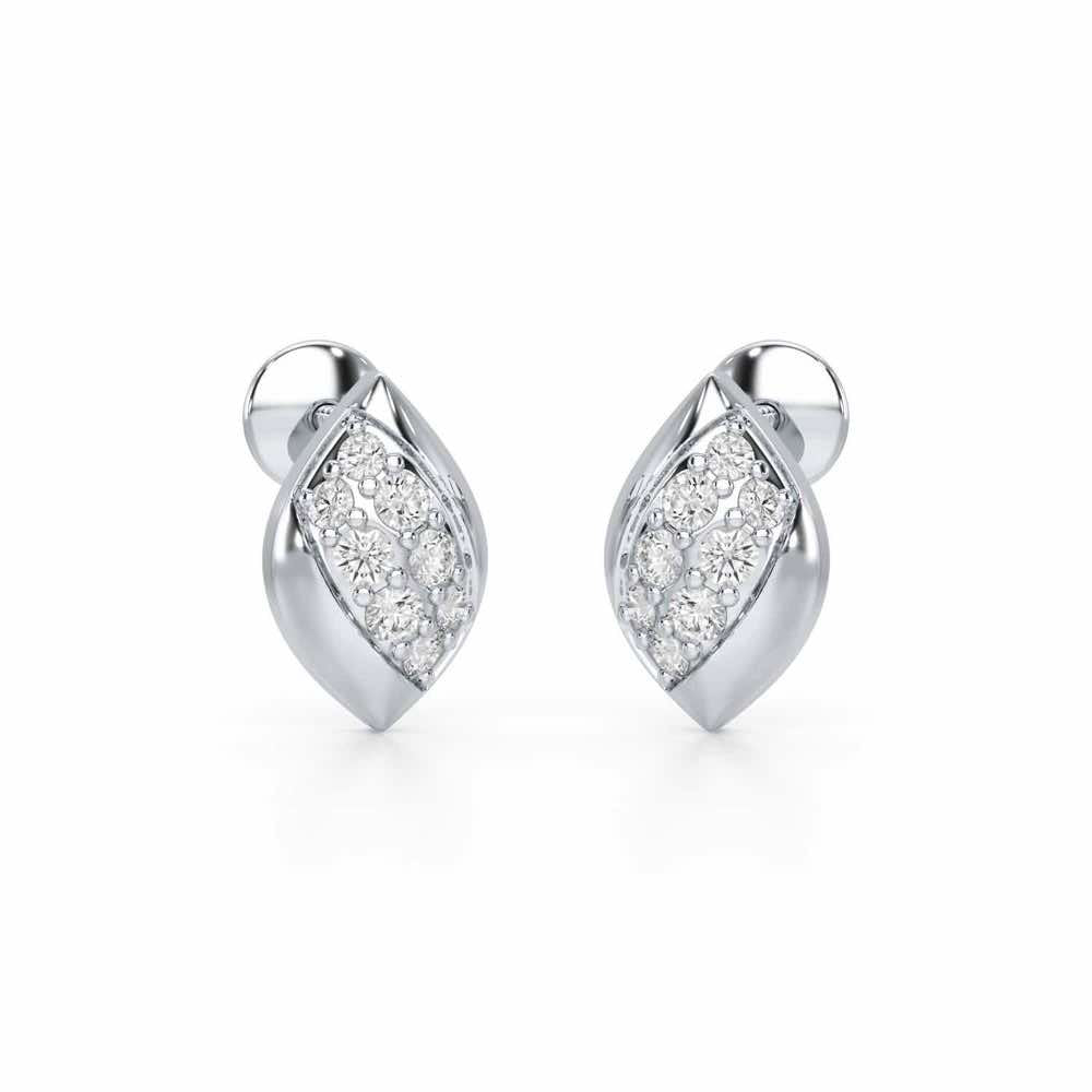 Silver Divas Silver Earrings - White Gold - Image 1