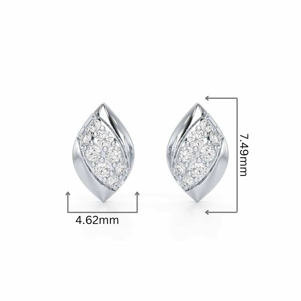 Silver Divas Silver Earrings - White Gold - Image 2