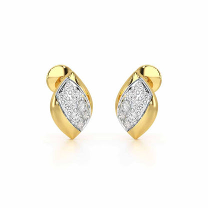 Silver Divas Silver Earrings - Yellow Gold - Image 1