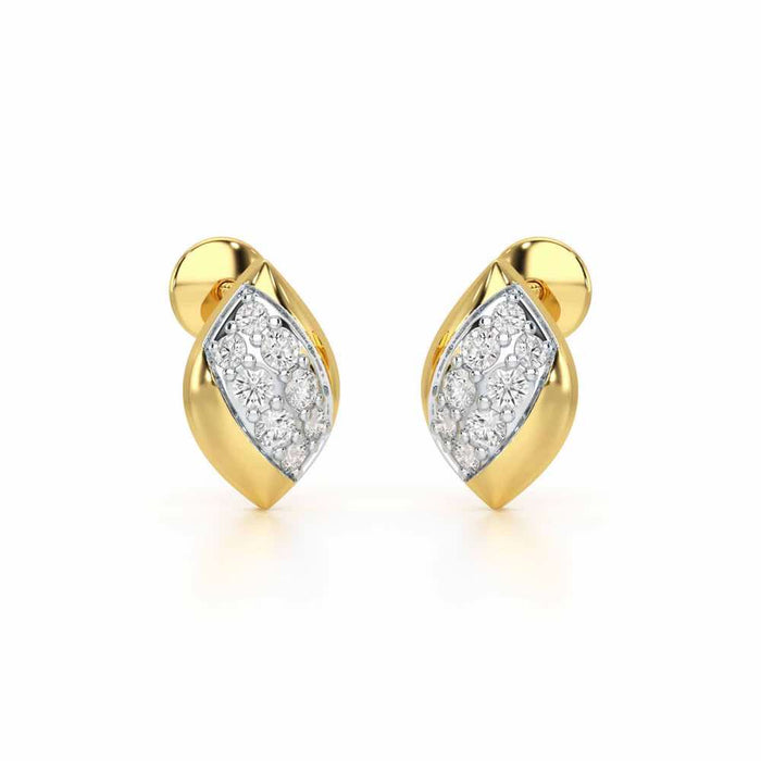 Silver Divas Silver Earrings - Yellow Gold - Image 1