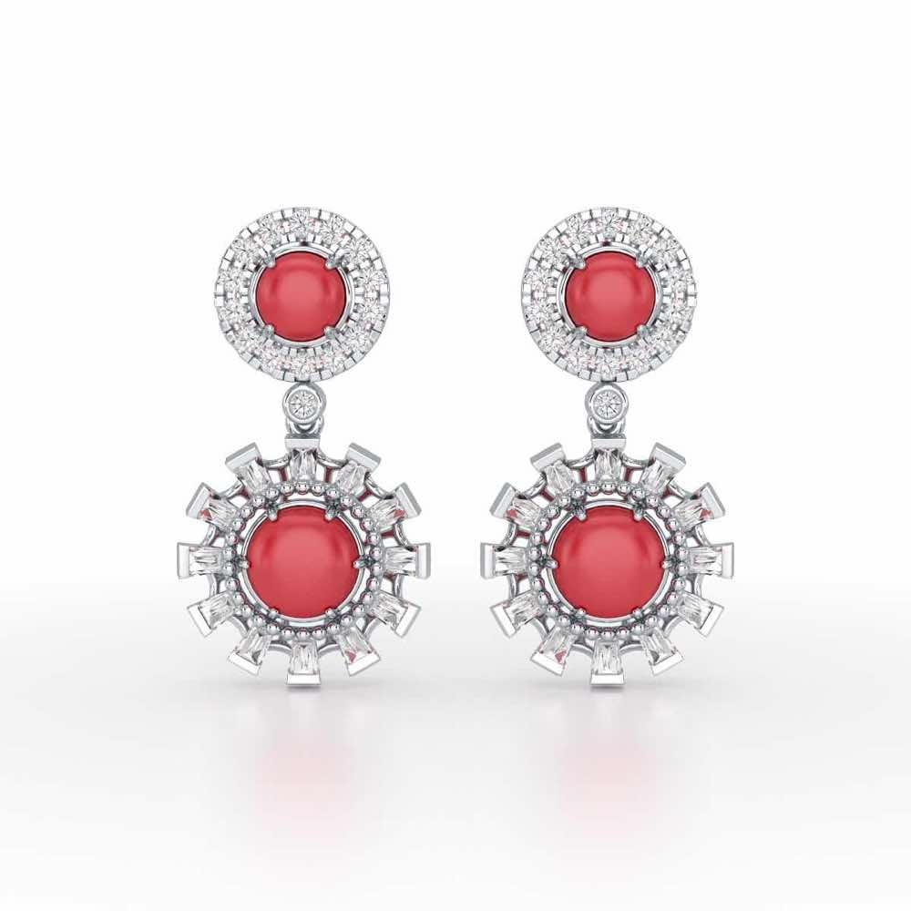 Silver Dream Silver Earrings - White Gold - Image 1