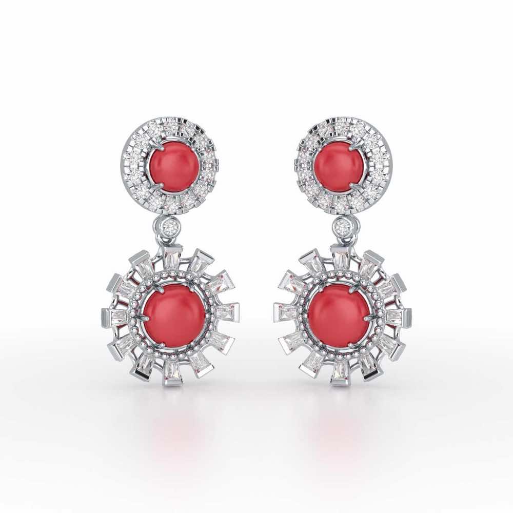 Silver Dream Silver Earrings - White Gold - Image 2