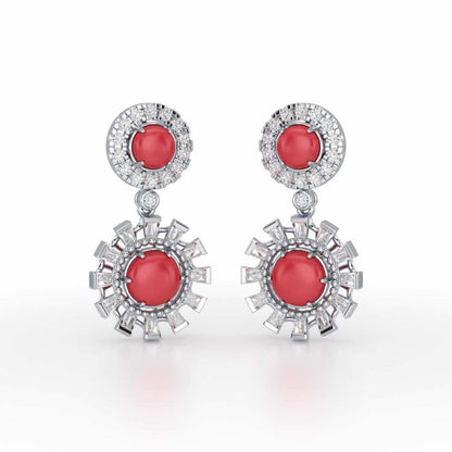 Silver Dream Silver Earrings - White Gold - Image 2