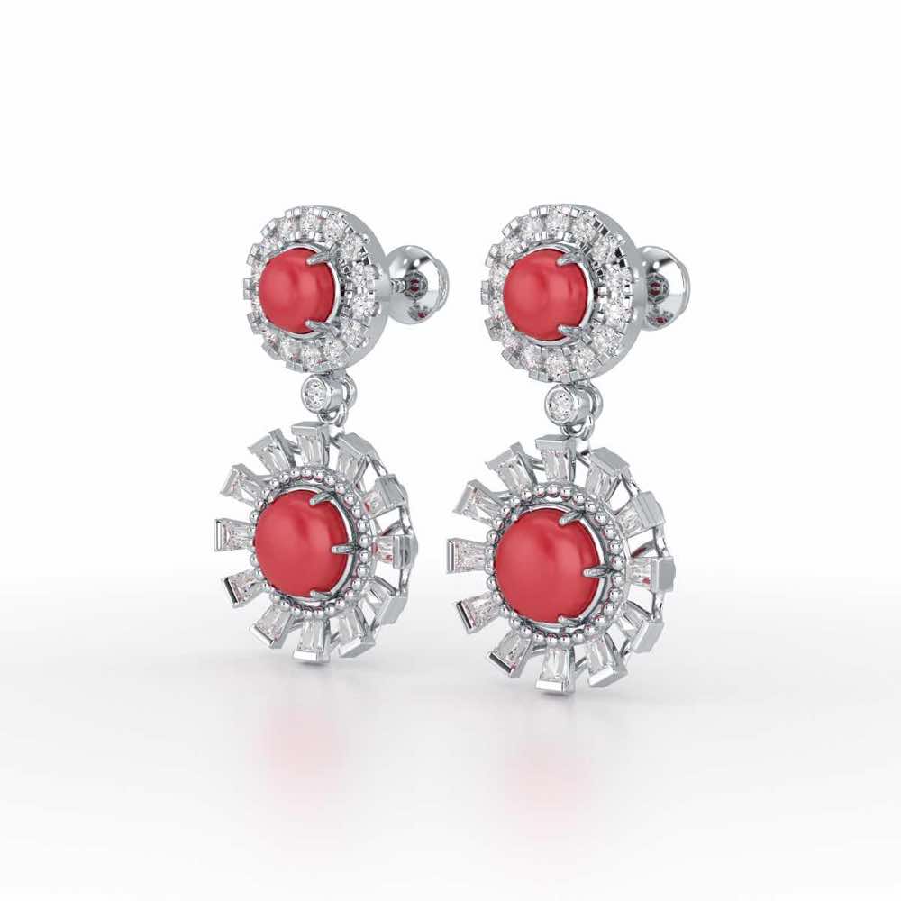 Silver Dream Silver Earrings - White Gold - Image 3