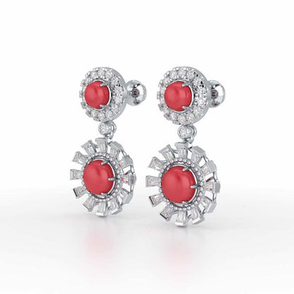 Silver Dream Silver Earrings - White Gold - Image 3