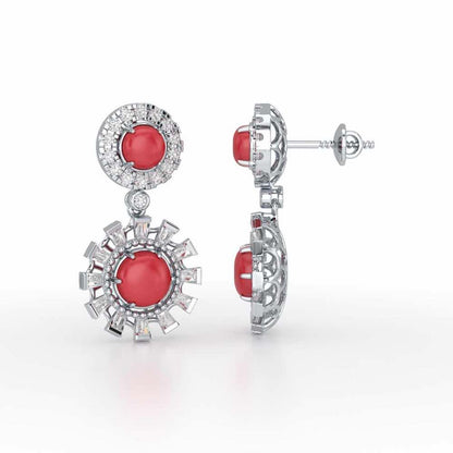 Silver Dream Silver Earrings - White Gold - Image 4