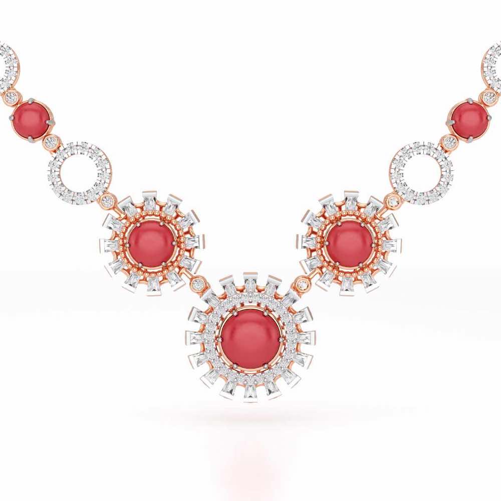 Silver Dream Silver Necklace - Rose Gold - Image 1