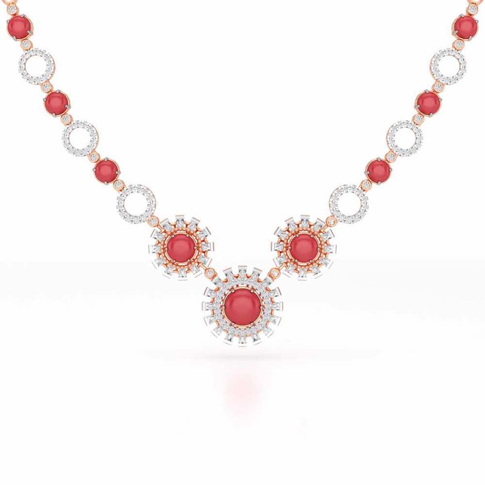 Silver Dream Silver Necklace - Rose Gold - Image 2
