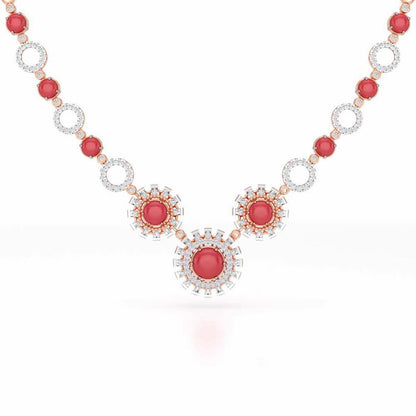 Silver Dream Silver Necklace - Rose Gold - Image 2