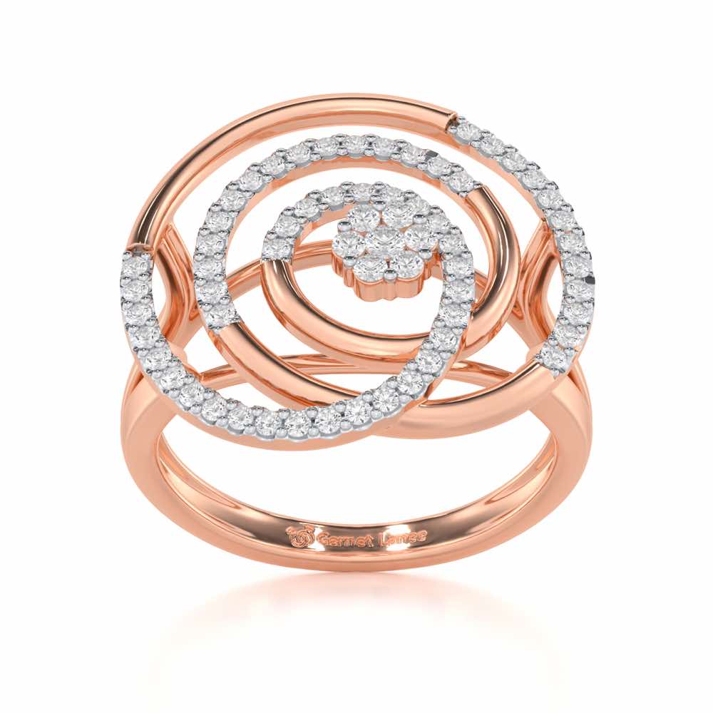Silver Drift Silver Ring - Rose Gold - Image 2