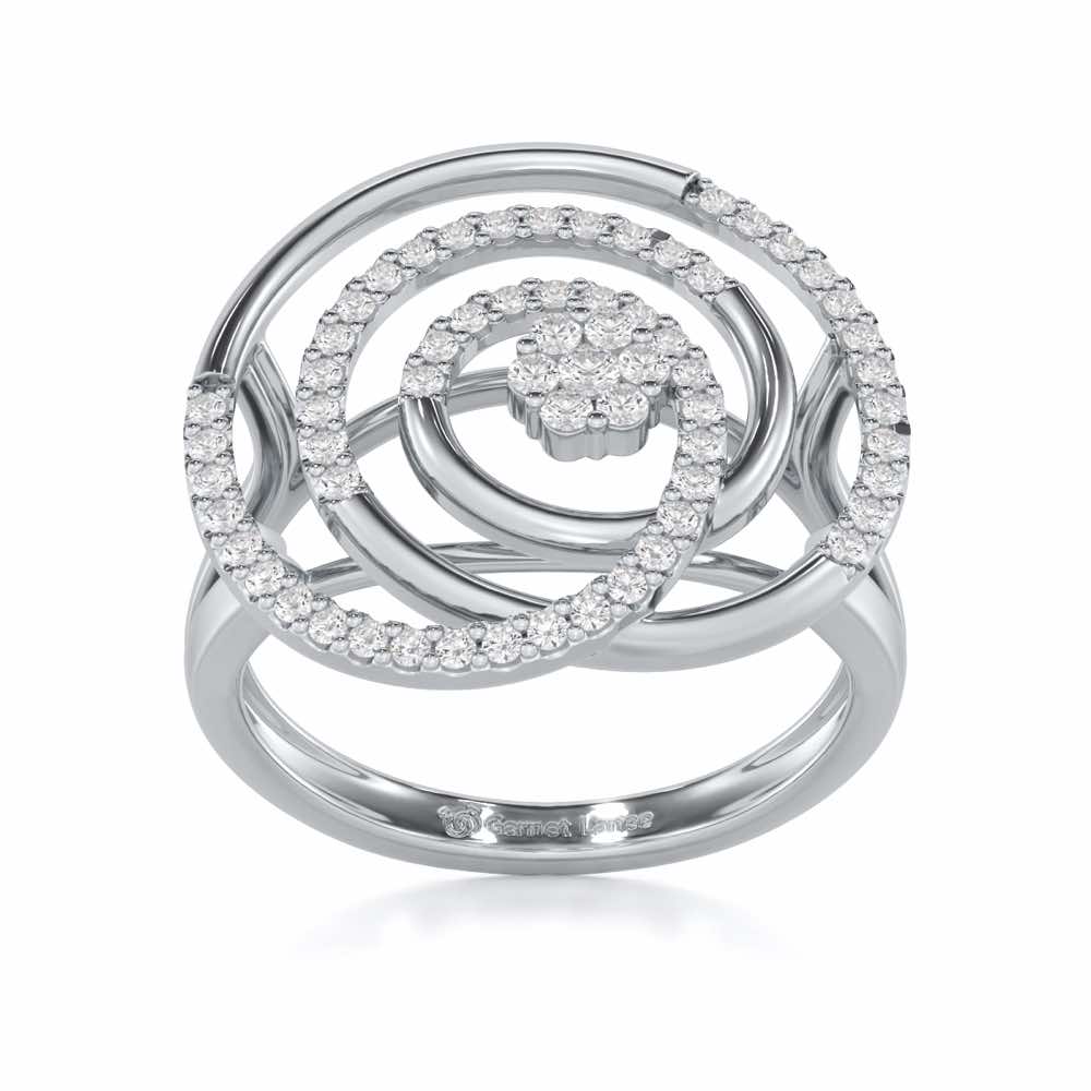 Silver Drift Silver Ring - White Gold - Image 2