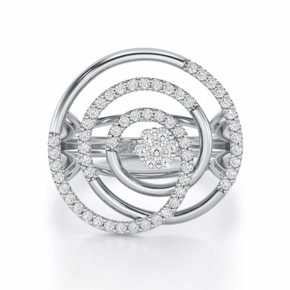 Silver Drift Silver Ring - White Gold - Image 5