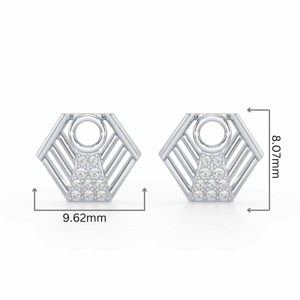 Silver Dynasty Silver Earrings - White Gold - Image 2