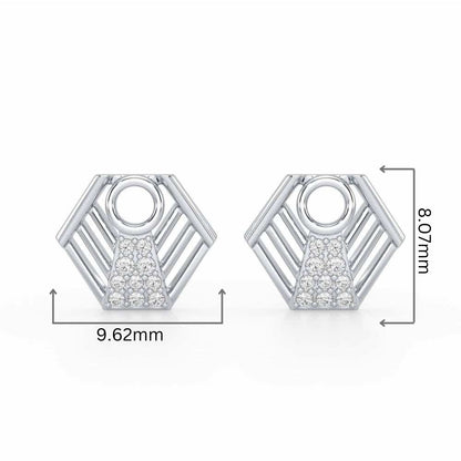 Silver Dynasty Silver Earrings - White Gold - Image 2