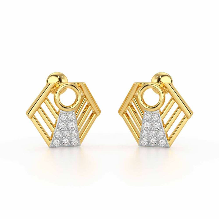 Silver Dynasty Silver Earrings - Yellow Gold - Image 1