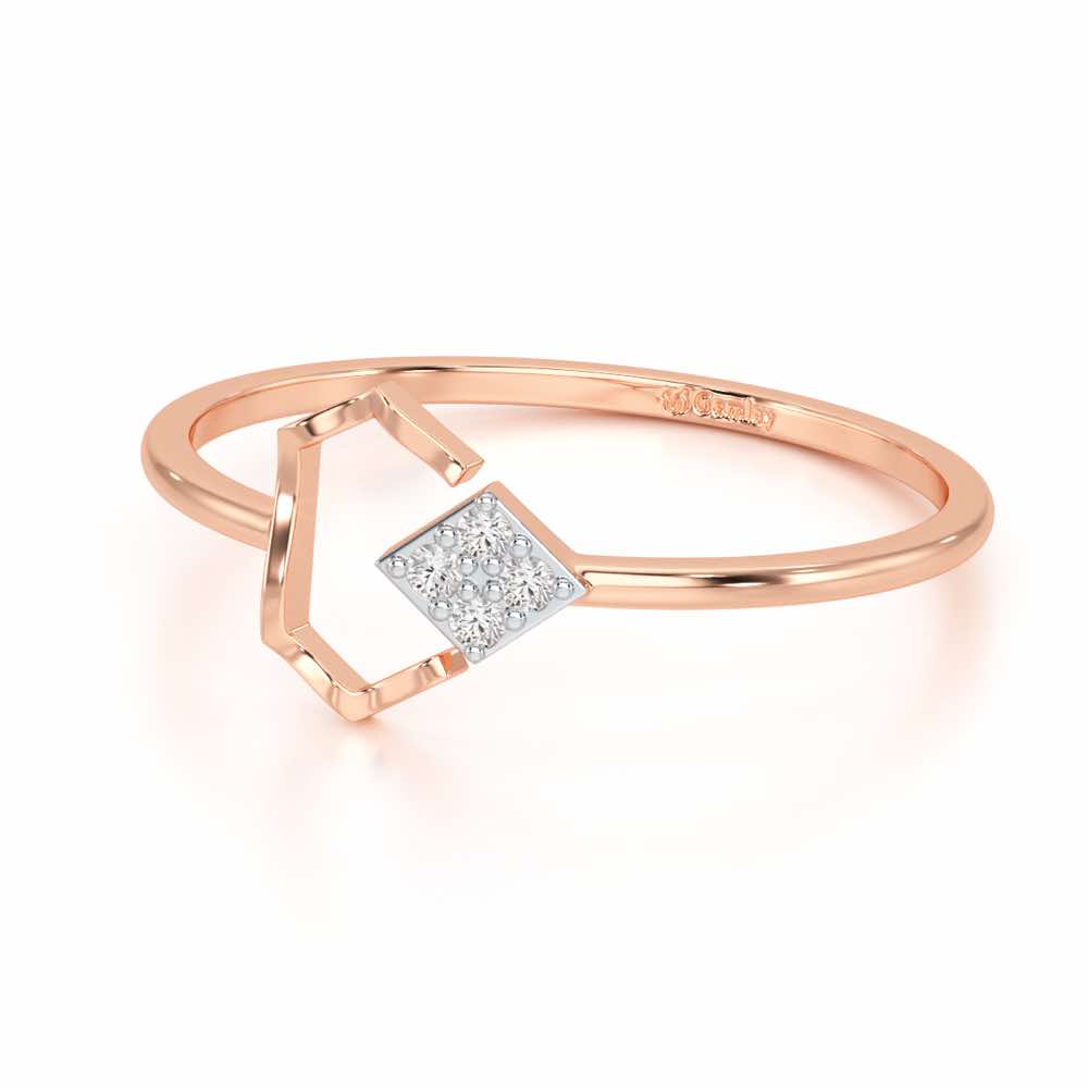 Silver Glow Silver Ring - Rose Gold - Image 2