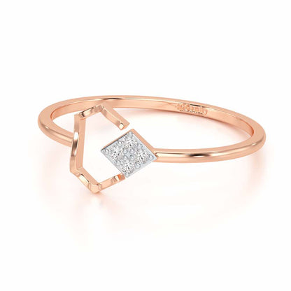 Silver Glow Silver Ring - Rose Gold - Image 2