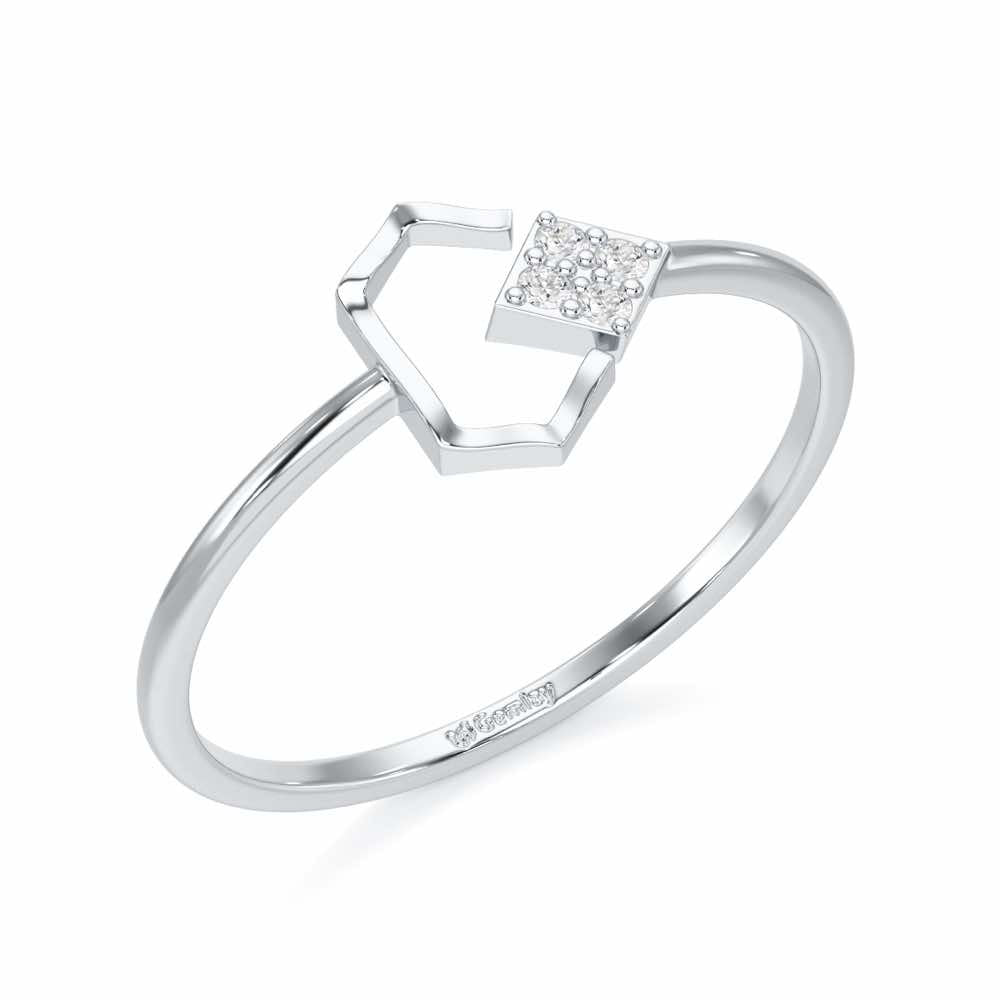Silver Glow Silver Ring - White Gold - Image 1