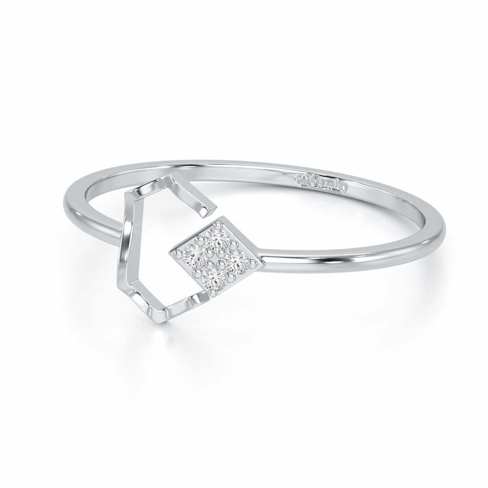 Silver Glow Silver Ring - White Gold - Image 2