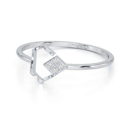 Silver Glow Silver Ring - White Gold - Image 2