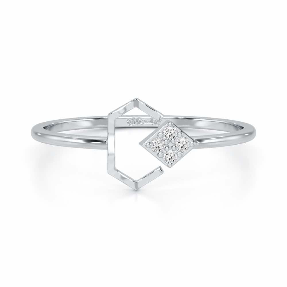 Silver Glow Silver Ring - White Gold - Image 4