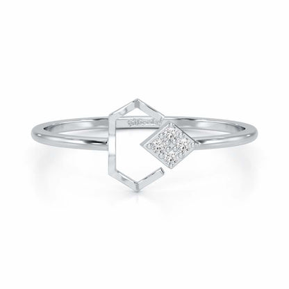 Silver Glow Silver Ring - White Gold - Image 4