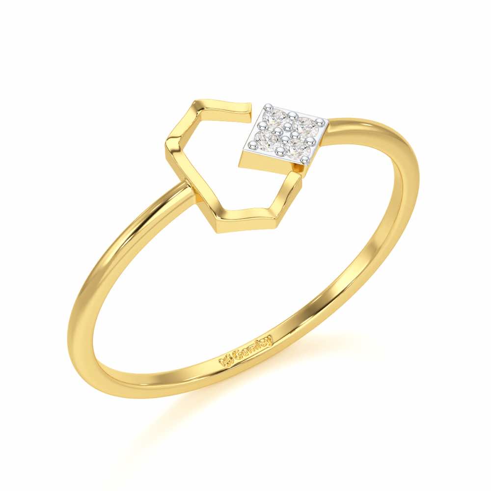 Silver Glow Silver Ring - Yellow Gold - Image 1